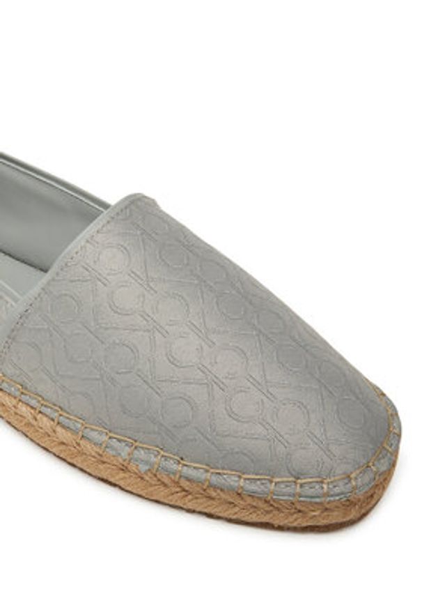 Calvin Klein Espadryle Flat Espadrille - Jacq HW0HW02467 Szary. Kolor: szary. Materiał: materiał