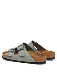 Birkenstock Klapki Arizona Lenb 1020752 Szary. Kolor: szary. Materiał: skóra, nubuk