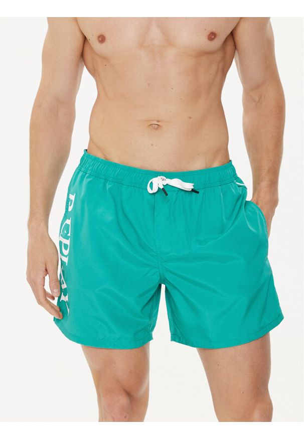 Replay Szorty kąpielowe LM1119.000.82972 Zielony Regular Fit. Kolor: zielony. Materiał: syntetyk