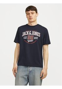 Jack & Jones - Jack&Jones T-Shirt Logo 12254862 Granatowy Standard Fit. Kolor: niebieski. Materiał: bawełna #1