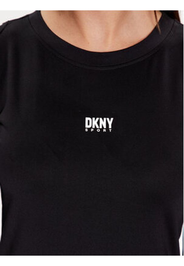 DKNY Sport Sukienka codzienna DP2D4737 Czarny Classic Fit. Okazja: na co dzień. Kolor: czarny. Materiał: syntetyk. Typ sukienki: proste, sportowe. Styl: sportowy, casual