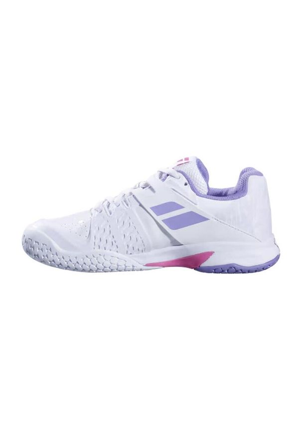 Buty dziecięce do tenisa Babolat Prop All Court. Kolor: biały. Sport: tenis