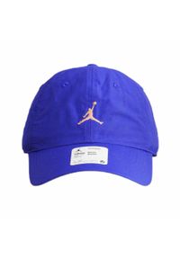 Czapka z daszkiem bejsbolówka Air Jordan Jumpman Heritage86 Washed Cap. Kolor: niebieski