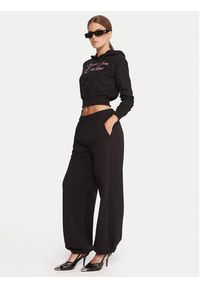 Versace Jeans Couture Spodnie dresowe 79HAAT05 CF01T Czarny Regular Fit. Kolor: czarny. Materiał: bawełna #2