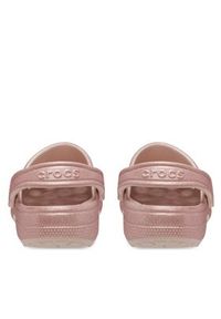 Crocs Klapki Classic Glitter Clog Quartz 205942 Różowy. Kolor: różowy