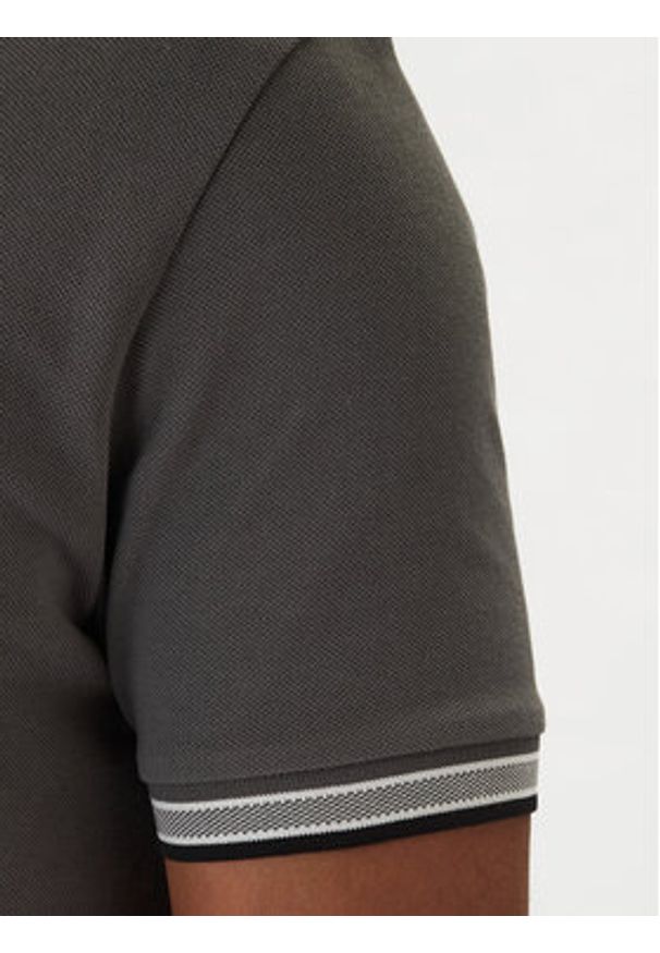 BOSS Polo Paddy 50469055 Szary Regular Fit. Typ kołnierza: polo. Kolor: szary. Materiał: bawełna