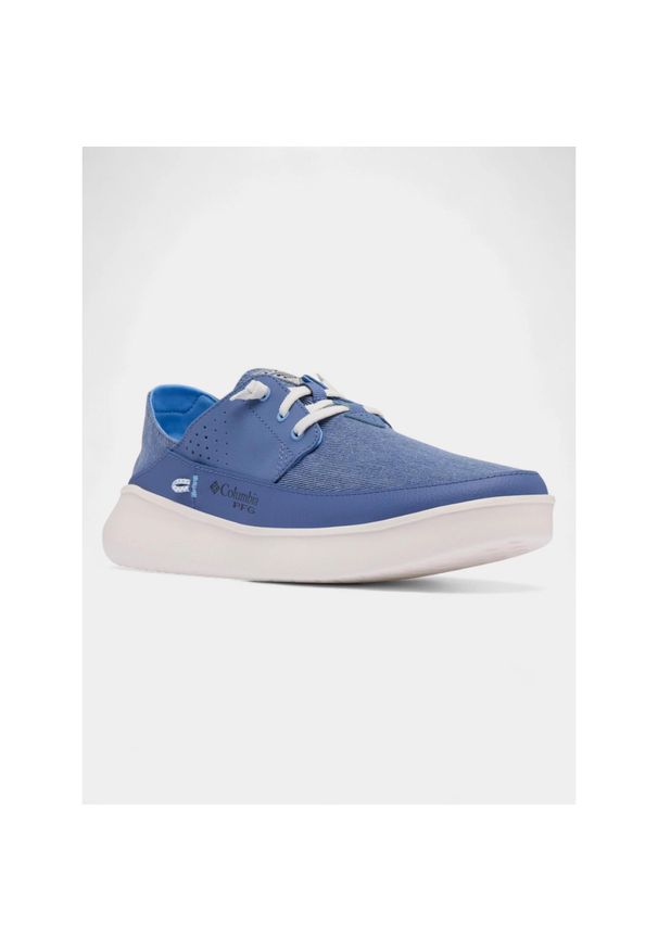columbia - Buty letnie męskie Columbia Boatside Relaxed PFG. Kolor: niebieski, wielokolorowy, biały. Sezon: lato. Sport: turystyka piesza