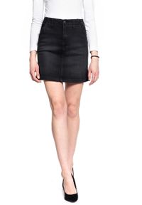 Lee - SPÓDNICA JEANSOWA LEE TAILORED A LINE SKIRT BLACK TYRO L38BCPJW 112108136. Materiał: jeans #4