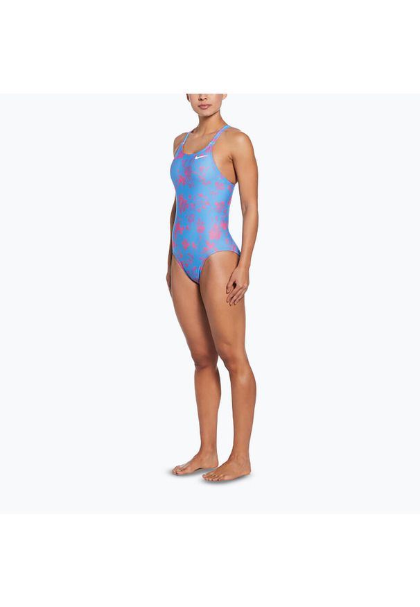 Strój pływacki jednoczęściowy damski Nike Hydrastrong Fastback. Kolor: niebieski