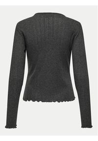 only - ONLY Bluzka Carlotta 15291987 Szary Regular Fit. Kolor: szary. Materiał: bawełna #6
