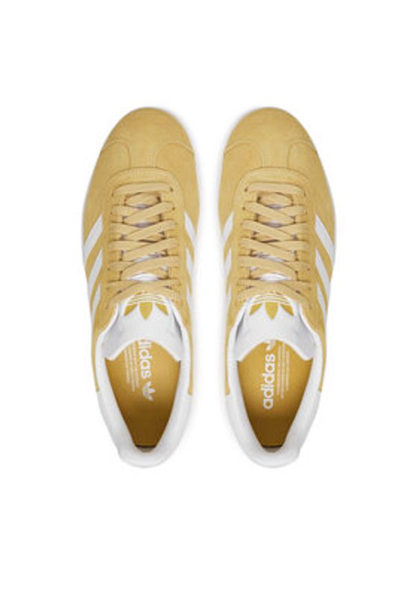 Adidas - adidas Sneakersy Gazelle Shoes JH5382 Żółty. Kolor: żółty. Materiał: skóra, zamsz. Model: Adidas Gazelle