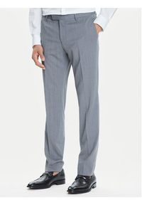 BOSS Garnitur H-Huge 50546087 Szary Slim Fit. Kolor: szary. Materiał: wełna, syntetyk #7