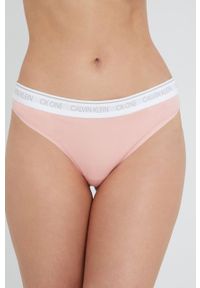 Calvin Klein Underwear Stringi kolor różowy. Kolor: różowy #1