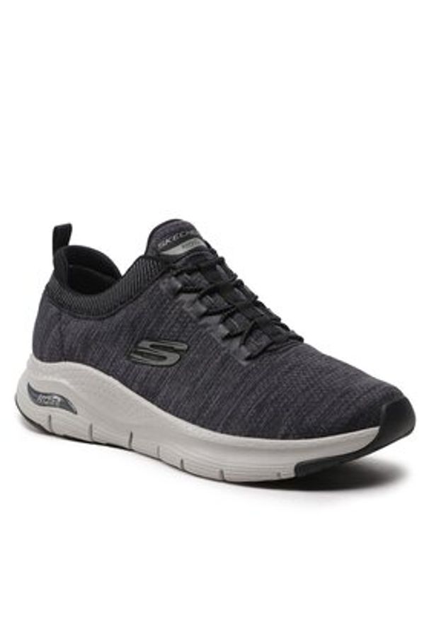 skechers - Skechers Sneakersy Waveport 232301/BKGY Szary. Kolor: szary. Materiał: materiał