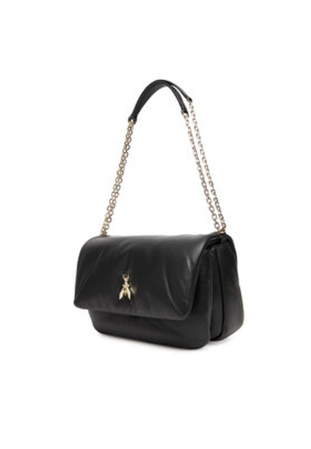 Patrizia Pepe Torebka 8B0221/L113-K470 Czarny. Kolor: czarny. Materiał: skórzane