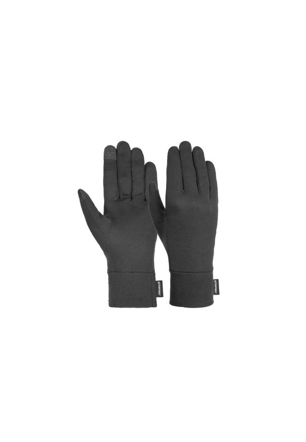 Rękawice jedwabne Reusch Silk liner TOUCH-TEC. Kolor: czarny. Materiał: jedwab. Sezon: zima. Sport: wspinaczka