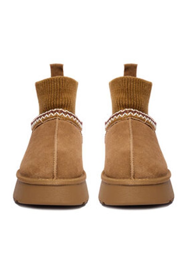 Badura Śniegowce EO-ANDREA-TS6278-01 Brązowy. Kolor: brązowy. Materiał: zamsz, skóra