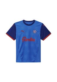 Puma - Młodzieżowa koszulka domowa Holstein Kiel 24/25 PUMA Ignite Blue Clyde Royal. Kolor: niebieski