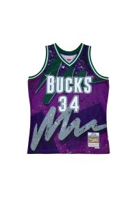 Mitchell & Ness - Koszulka NBA Milwaukee Bucks Ray Allen Swingman Hyper Hoops 2000/01. Kolor: fioletowy. Sezon: lato. Sport: koszykówka #1
