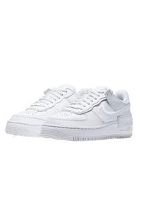 Nike - Buty do chodzenia dla dorosłych Air Force 1 Shadow Triple White. Kolor: biały. Materiał: materiał, syntetyk, tkanina, skóra. Model: Nike Air Force. Sport: turystyka piesza