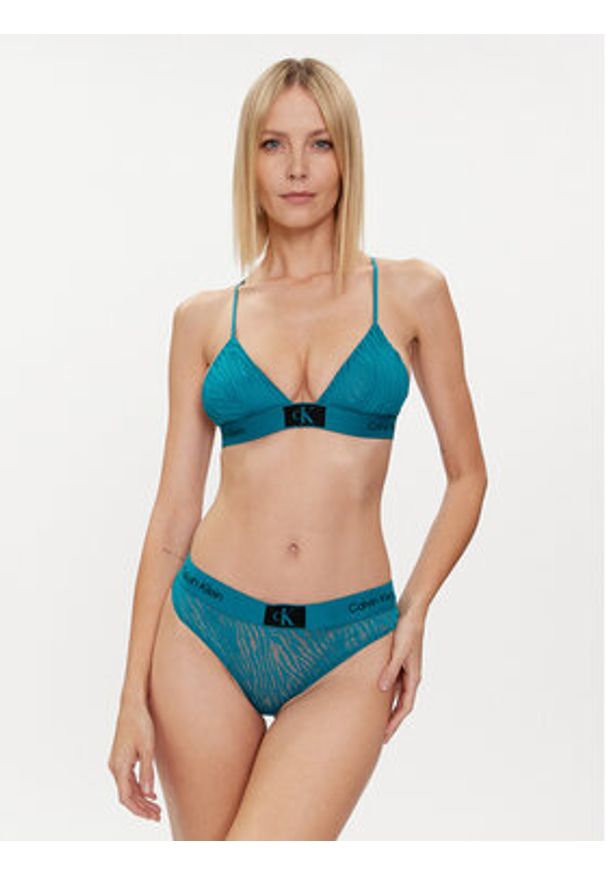 Calvin Klein Underwear Biustonosz braletka 000QF7377E Zielony. Kolor: zielony. Materiał: syntetyk