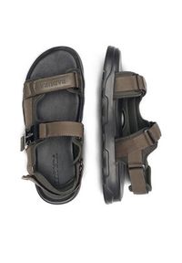 Badura Sandały MOTTU-01 MI08 Khaki. Kolor: brązowy. Materiał: materiał #6