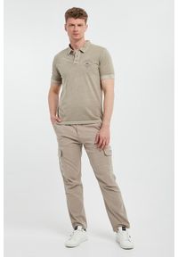 Aeronautica Militare - Polo męskie z naszywką AERONAUTICA MILITARE. Typ kołnierza: polo. Wzór: aplikacja #2