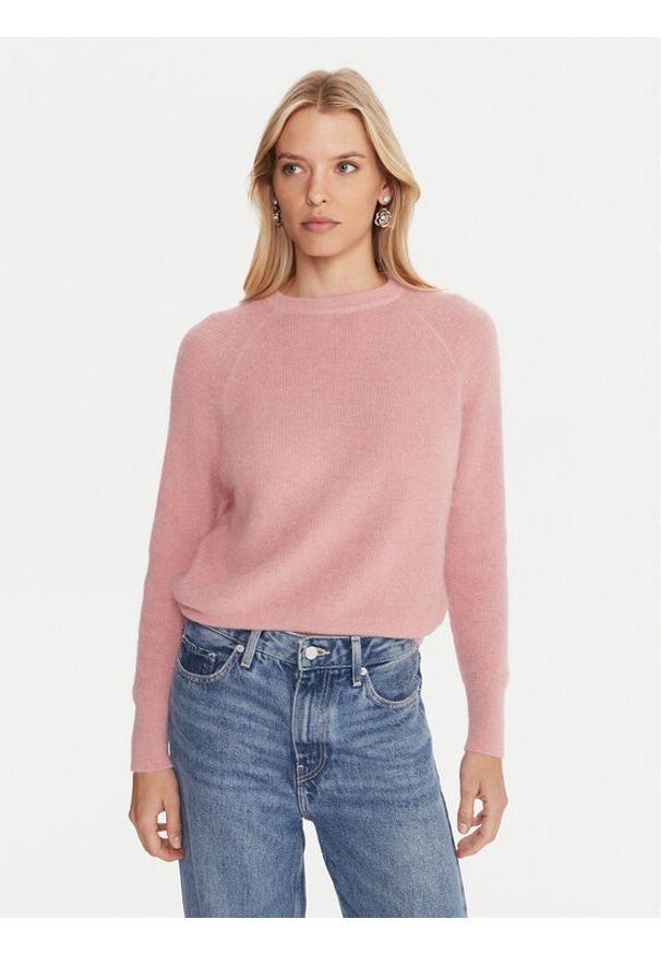 Marella Sweter Digione 2523366414 Różowy Regular Fit. Kolor: różowy. Materiał: wełna