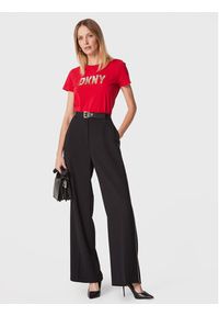 DKNY T-Shirt P2MH7OMQ Czerwony Regular Fit. Kolor: czerwony #2