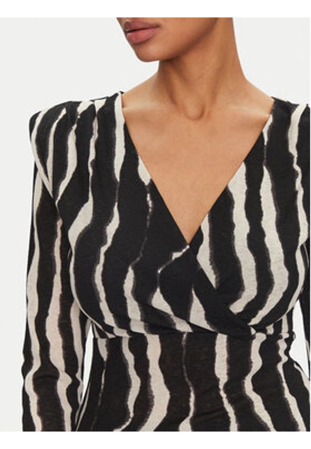 Morgan Bluzka 251-TIBLO Czarny Slim Fit. Kolor: czarny. Materiał: syntetyk