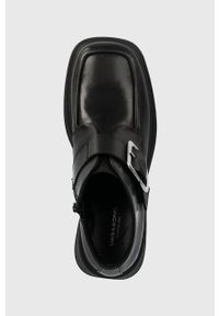 Vagabond Shoemakers botki skórzane DORAH damskie kolor czarny na słupku 5642.301.20. Kolor: czarny. Materiał: skóra. Obcas: na słupku. Wysokość obcasa: średni #2