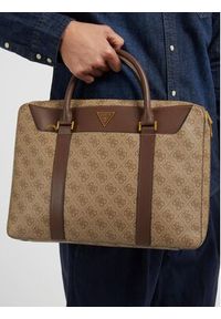 Guess Torba na laptopa Vezzola Smart HMEVZL P3138 Beżowy. Kolor: beżowy. Materiał: skóra #4