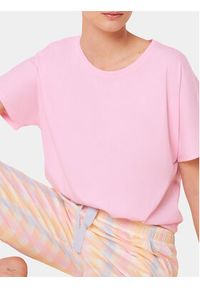 Triumph Koszulka piżamowa Mix & Match 10218281 Różowy Relaxed Fit. Kolor: różowy. Materiał: bawełna #4