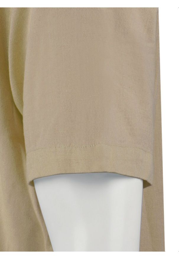 Koszula Weekendowa z Lnem, Krótki Rękaw - Brave Soul - Beżowa. Okazja: na co dzień. Kolor: brązowy, wielokolorowy, beżowy. Materiał: bawełna, len. Długość rękawa: krótki rękaw. Długość: krótkie. Styl: casual