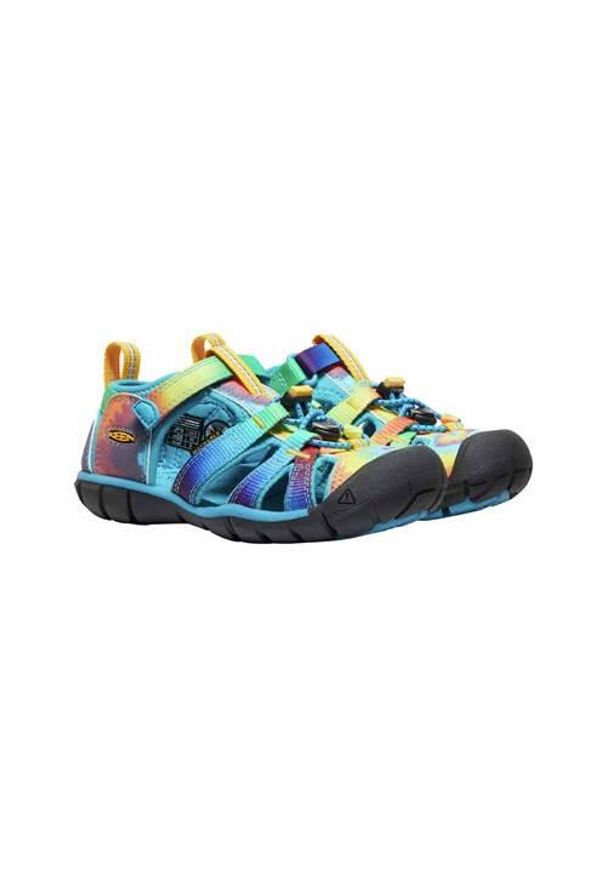keen - Buty do chodzenia dla dzieci Keen Seacamp II Cnx Racing Red Gargoyle. Zapięcie: rzepy. Kolor: czerwony. Materiał: materiał. Szerokość cholewki: normalna. Sport: turystyka piesza