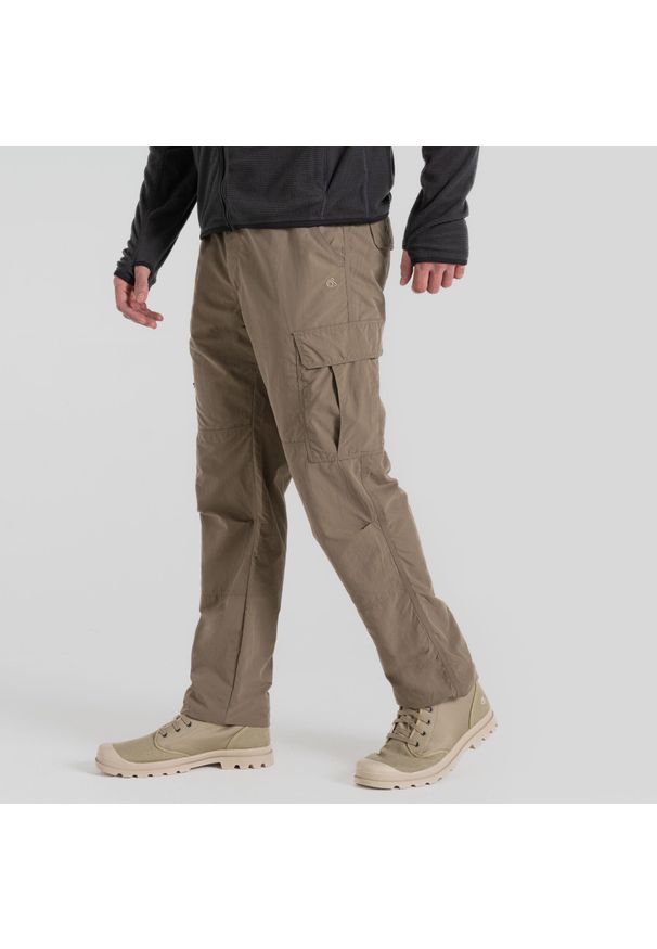 CRAGHOPPERS - Spodnie turystyczne męskie Craghoppers NosiLife Cargo Trouser III. Kolor: brązowy