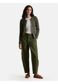 Polo Ralph Lauren Kardigan 211971868500 Zielony Regular Fit. Typ kołnierza: polo. Kolor: zielony. Materiał: bawełna #6