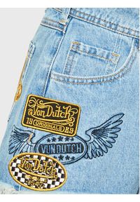 Von Dutch Szorty jeansowe Emery 6 210 001 Niebieski Regular Fit. Kolor: niebieski. Materiał: jeans, bawełna