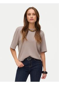 Vero Moda Sweter Silje 10320460 Szary Oversize. Kolor: szary. Materiał: wiskoza #1