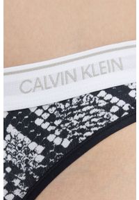 Calvin Klein Underwear stringi CK One kolor czarny. Kolor: czarny