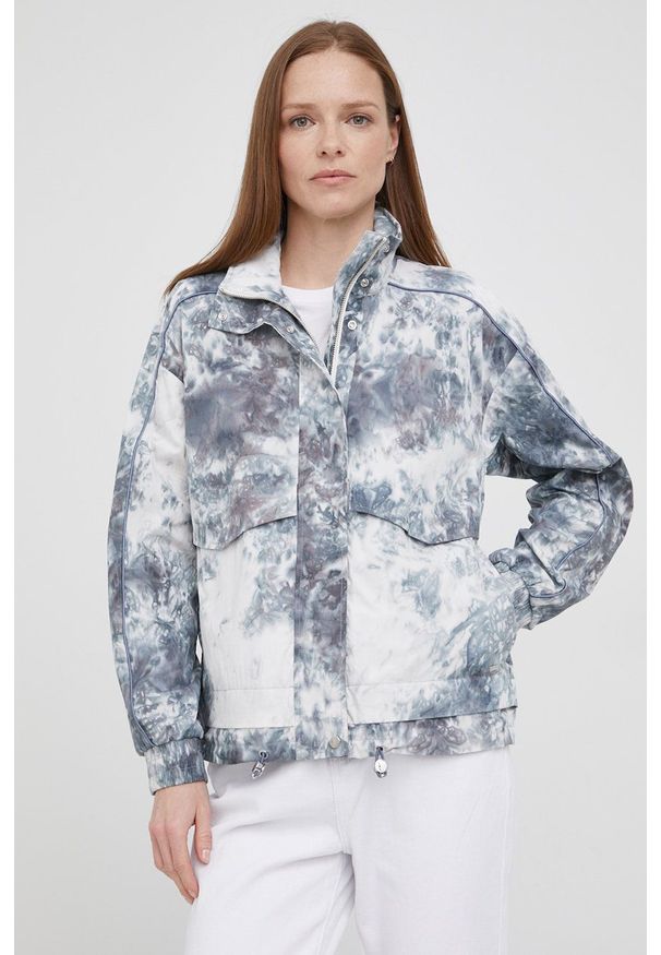 Woolrich kurtka damska kolor biały przejściowa oversize. Kolor: biały