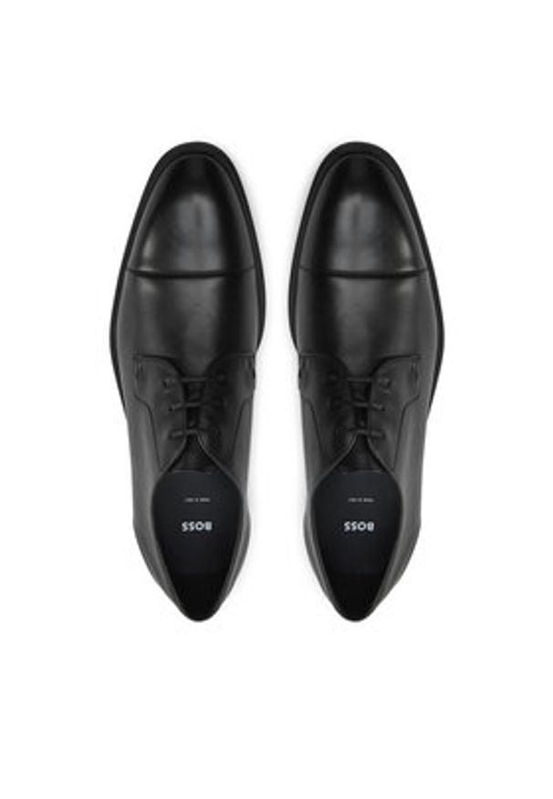 BOSS Półbuty Derrek 50535909 10266888 01 Czarny. Kolor: czarny. Materiał: skóra
