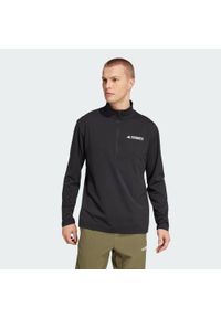 Adidas - Koszulka Terrex Multi Climacool 1/2 Zip Long Sleeve. Kolor: czarny. Długość rękawa: długi rękaw. Technologia: ClimaCool (Adidas)