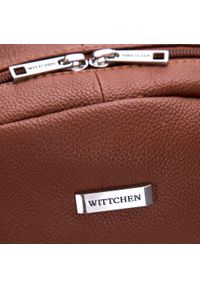 Wittchen - Plecak na laptopa 17” skórzany brązowa. Kolor: brązowy. Materiał: skóra. Styl: casual, elegancki