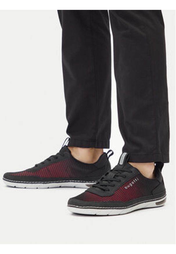 Bugatti Półbuty 321-ASG04-6900 1000 Czarny. Kolor: czarny. Materiał: materiał