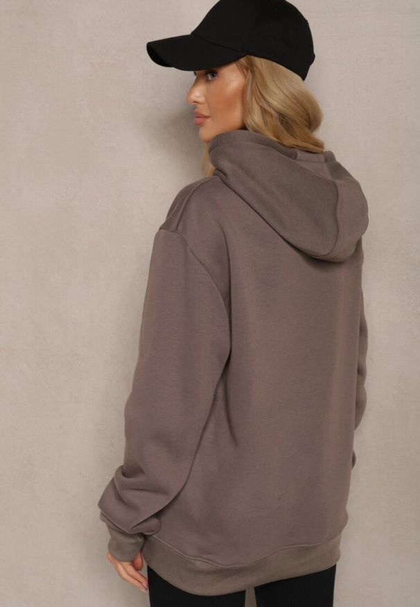 Renee - Szara Bluza Kangurka z Kapturem i Szeroką Kieszenią Vaminita. Okazja: na co dzień. Typ kołnierza: kaptur. Kolor: szary. Styl: sportowy, rockowy, casual, wizytowy