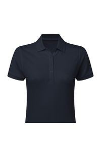 SG - Damska Koszulka Polo Signature Stretch Bez Metki. Typ kołnierza: polo. Kolor: niebieski