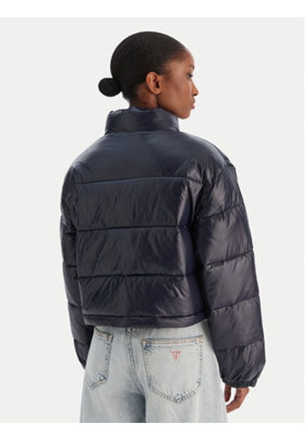 Calvin Klein Jeans Kurtka zimowa Shine Crop LV047D504G Granatowy Regular Fit. Kolor: niebieski. Materiał: syntetyk. Sezon: zima