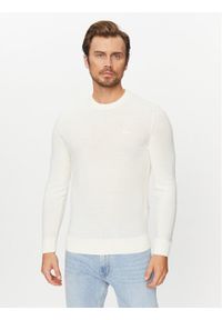 BOSS - Boss Sweter Avac_C 50501762 Écru Regular Fit. Materiał: syntetyk