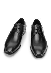 Wittchen - Męskie buty derby skórzane klasyczne. Okazja: na ślub cywilny, na wesele. Kolor: czarny. Materiał: skóra. Wzór: gładki. Sezon: lato. Styl: klasyczny #5